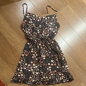 Topshop Black Floral Dress